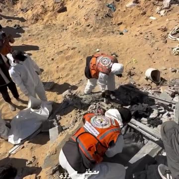 The specialized teams today recovered a large number of martyrs’ bodies