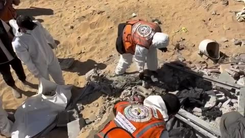 The specialized teams today recovered a large number of martyrs’ bodies
