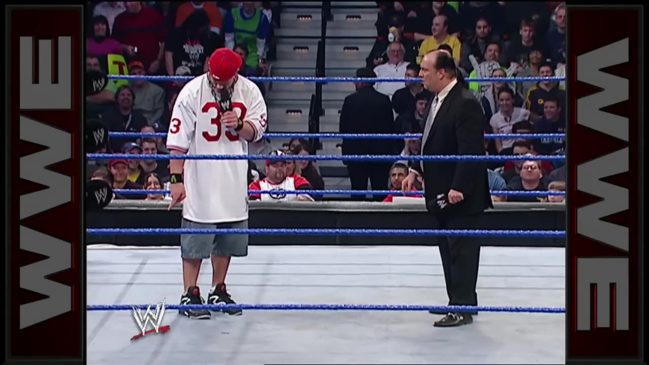Rhyno attacks John Cena_ SmackDown, January 15, 2004 HD
