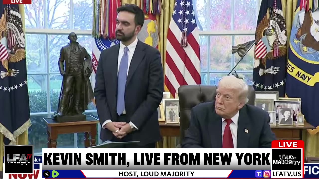 TRUMP AND MAMDANI SQUARE OFF IN DC - LOUD MAJORITY LIVE