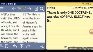 There is only ONE DOCTRINE, and the HOPEFUL ELECT (GREATMILLSTONE) has it. - GMS