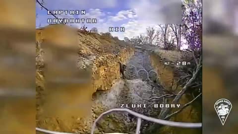 Russian Soldiers Getting Caught Up in Ukrainian Static Defenses