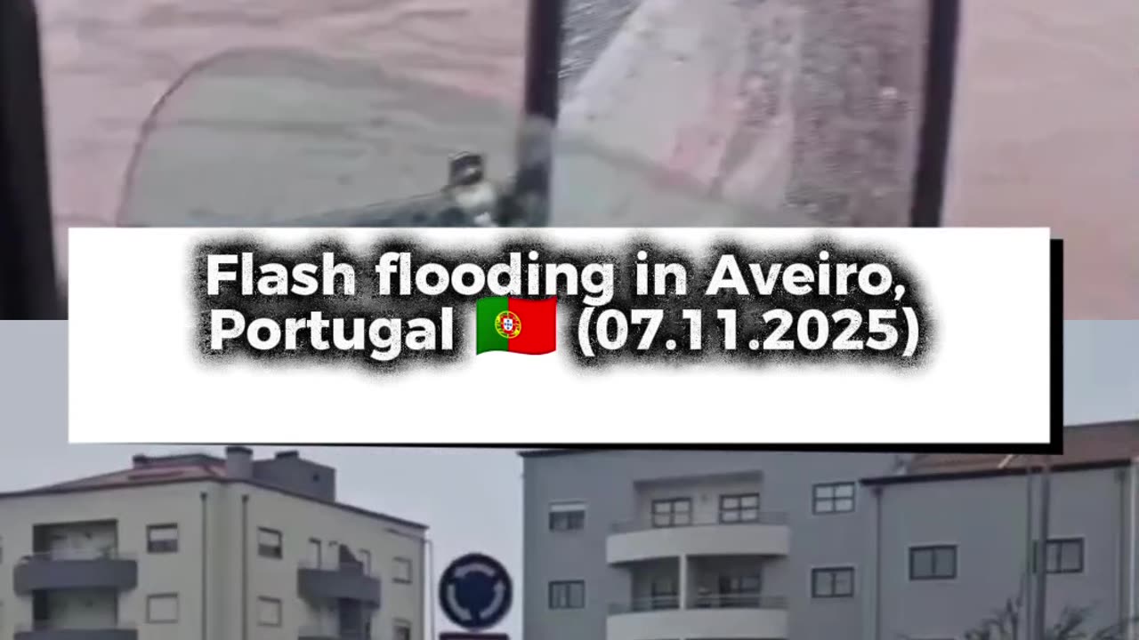 Flash flooding in Aveiro, Portugal 🇵🇹 (07.11.2025)