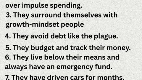 10 Millionaire Habits.