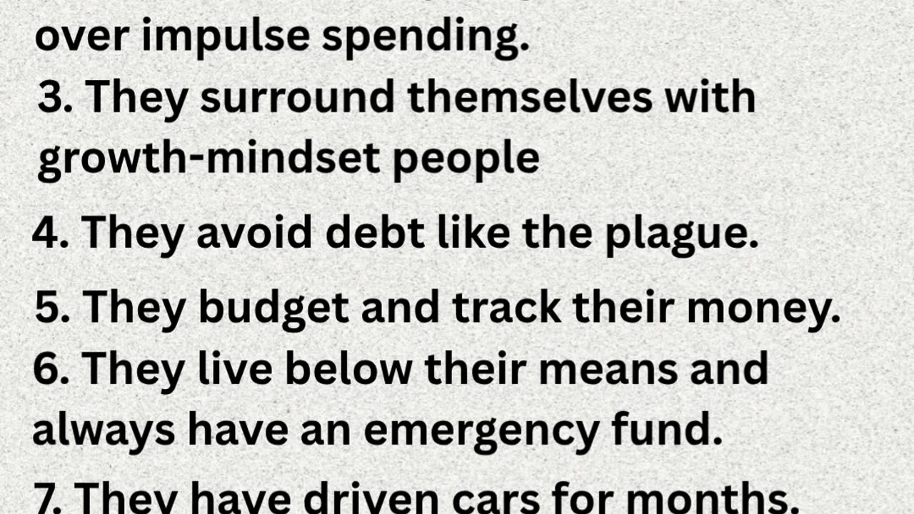 10 Millionaire Habits.