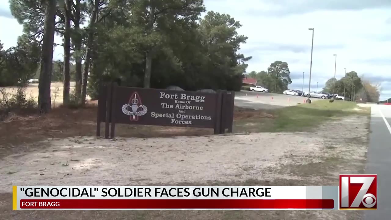 "Fort Bragg soldier with genocidal goal against minorities pleads guilty to gun charge" - CBS 2023