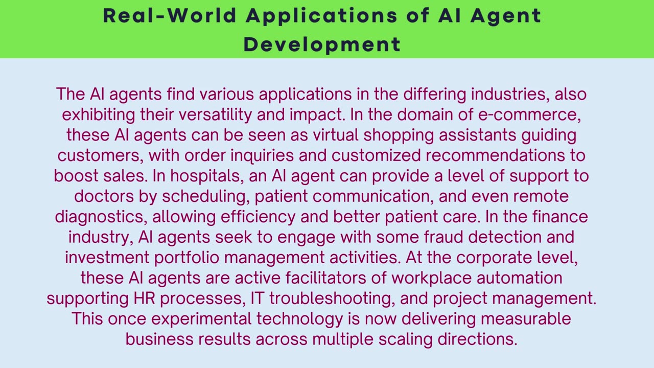 Why AI Agent Development Is the Key to Business Scalability