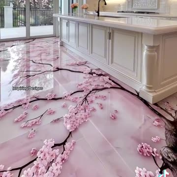 Wow! Absolutely stunning cherry blossom ероху flooring!
