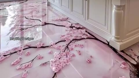 Wow! Absolutely stunning cherry blossom ероху flooring!
