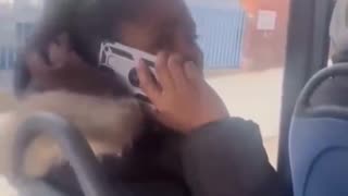 Loud Blackisha Won't STFU On Bus