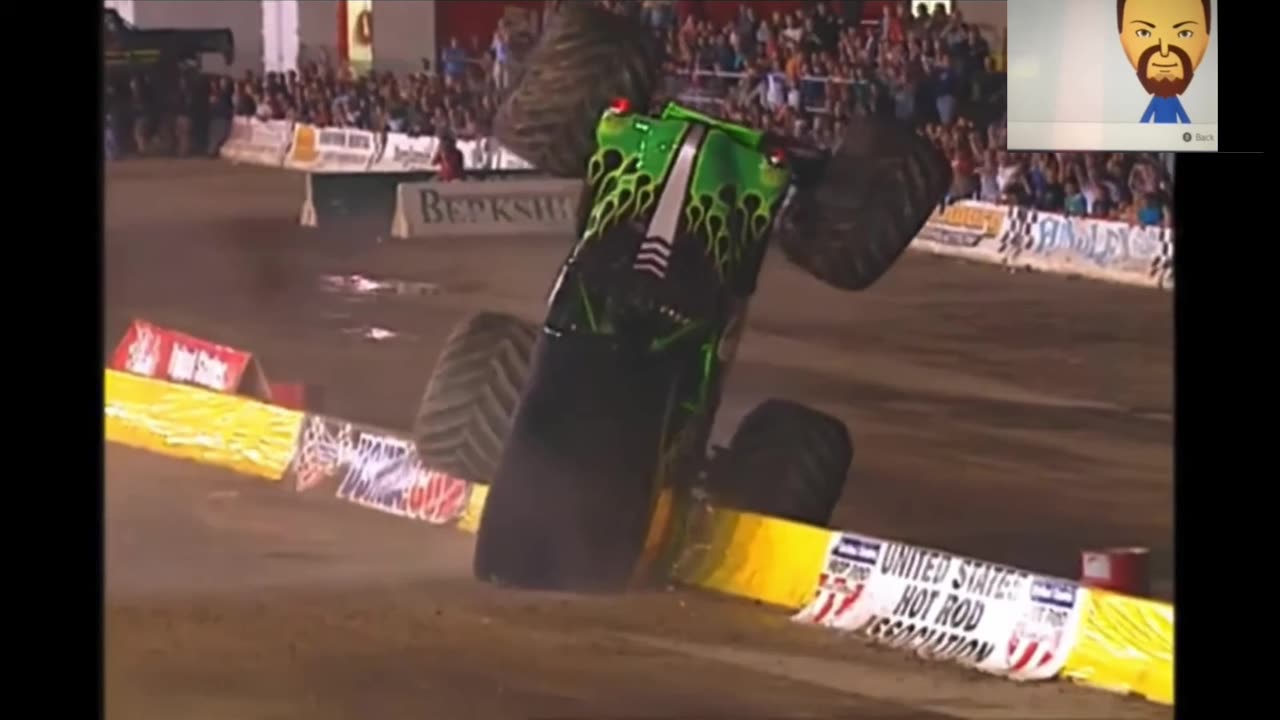 Monster Jam 2003 Freestyle Crashes (REACTION)