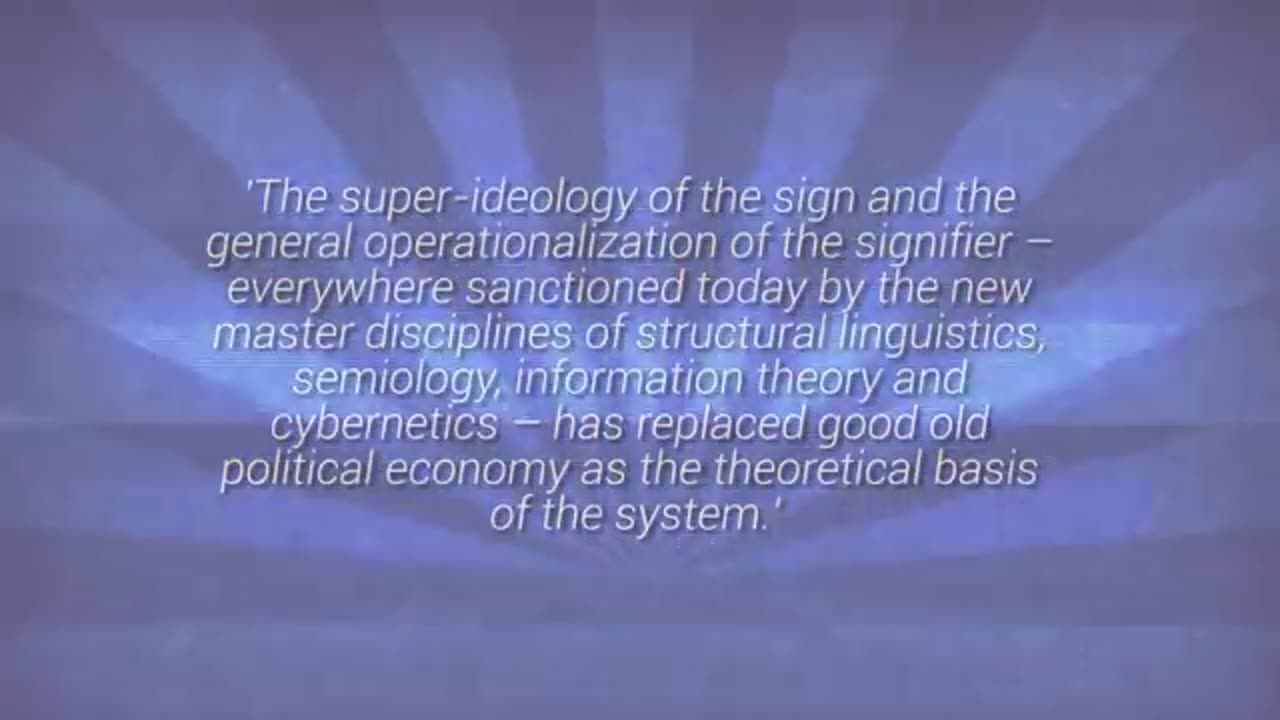 simulated reality (Baudrillard) globalist shit gore show