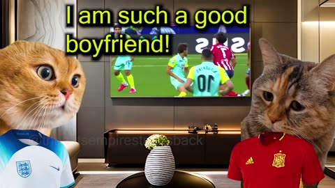 When Two Cats Watch the Euro Cup Final (Ep.91)