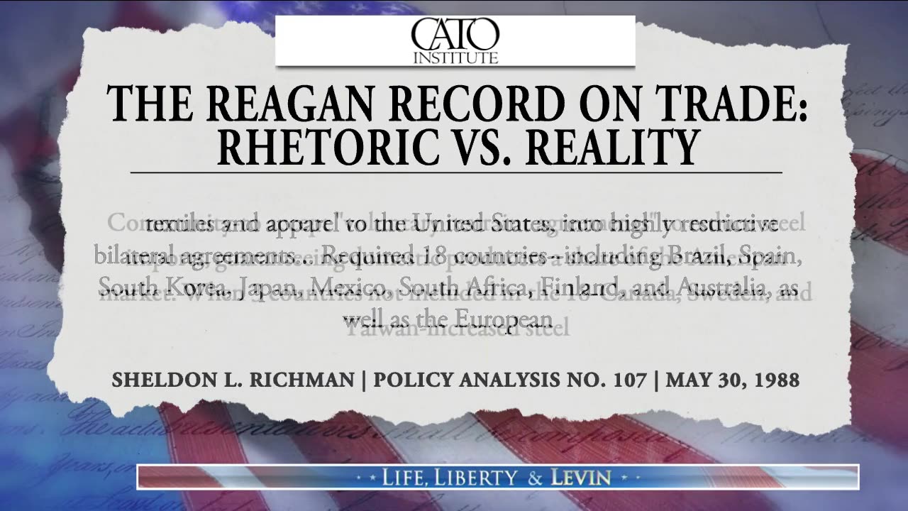 Levin: Tariffs Have Played A Significant Role Throughout Our Country