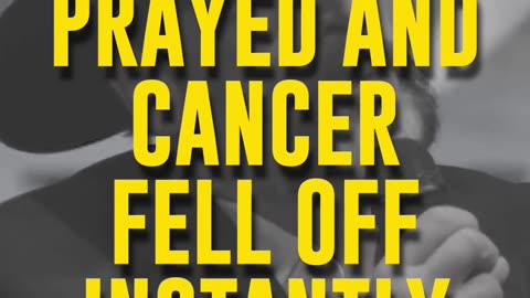 Prayed And Cancer Fell Off Instantly