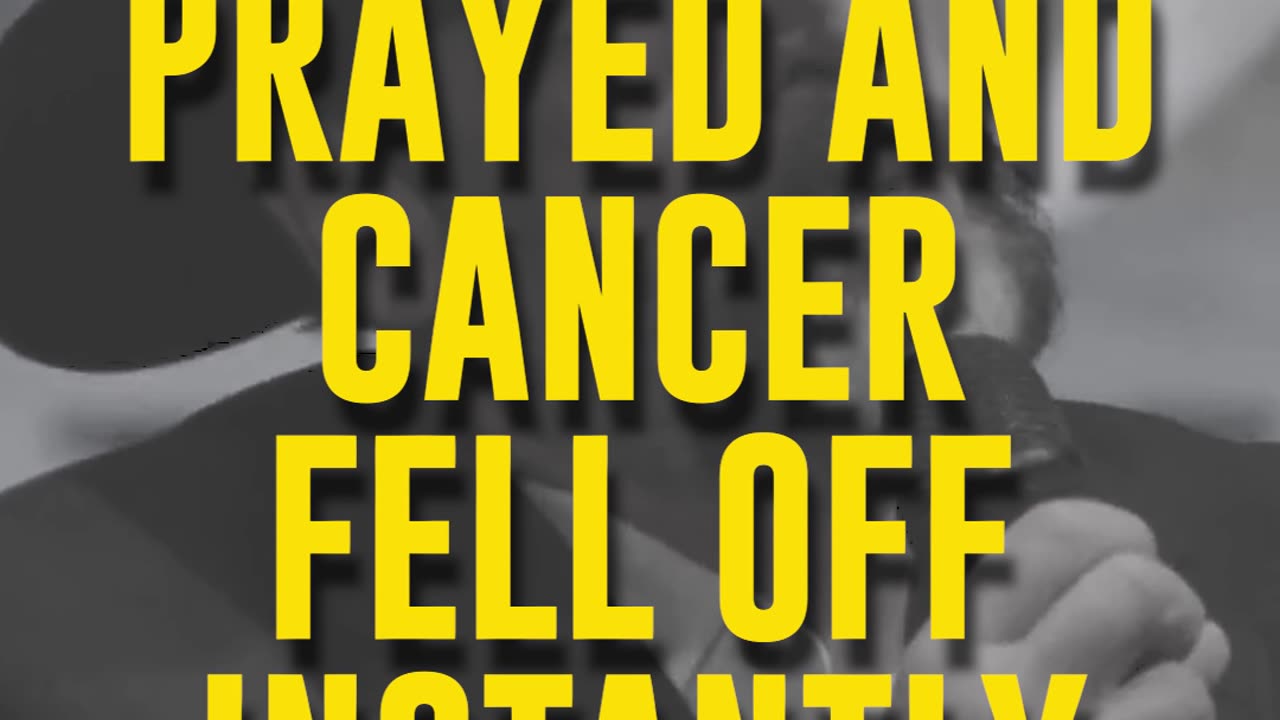 Prayed And Cancer Fell Off Instantly