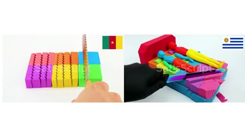 Symmetry of Nations 🇨🇲🇺🇾 — Pure 4K Visual ASMR • Dual Serenity • Art in Motion