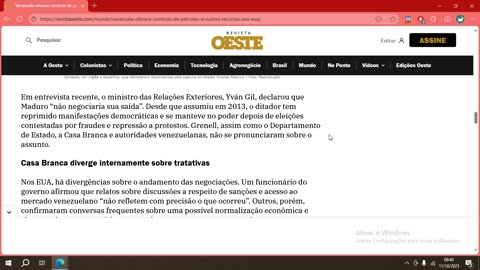 Venezuela oferece controle de petróleo e outros recursos aos EUA.mp4
