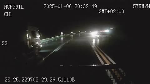 Dashcam Footage Shows How Taxi Veered Onto Truck’s Path in Van Reenen Crash