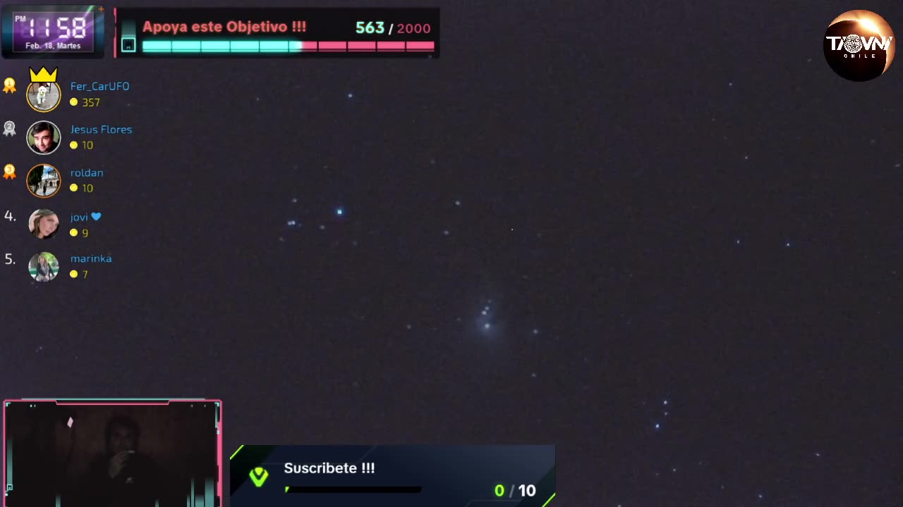 Astrovnilogy live Uncle UFO Chile 18-02-25 Tik Tok broadcast