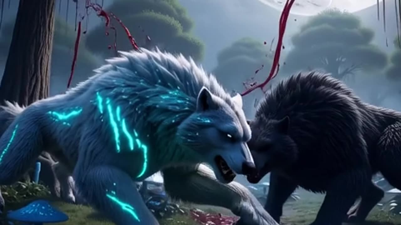 Clash of the Mystic Wolves, AI Video