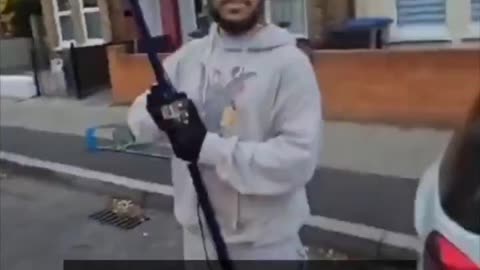 In London a Bloke's caught yanking down our Union Jack