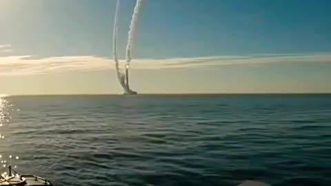 4 Bulava ballistic missiles were fired from the Yuri Dolgoruky strategic submarine.