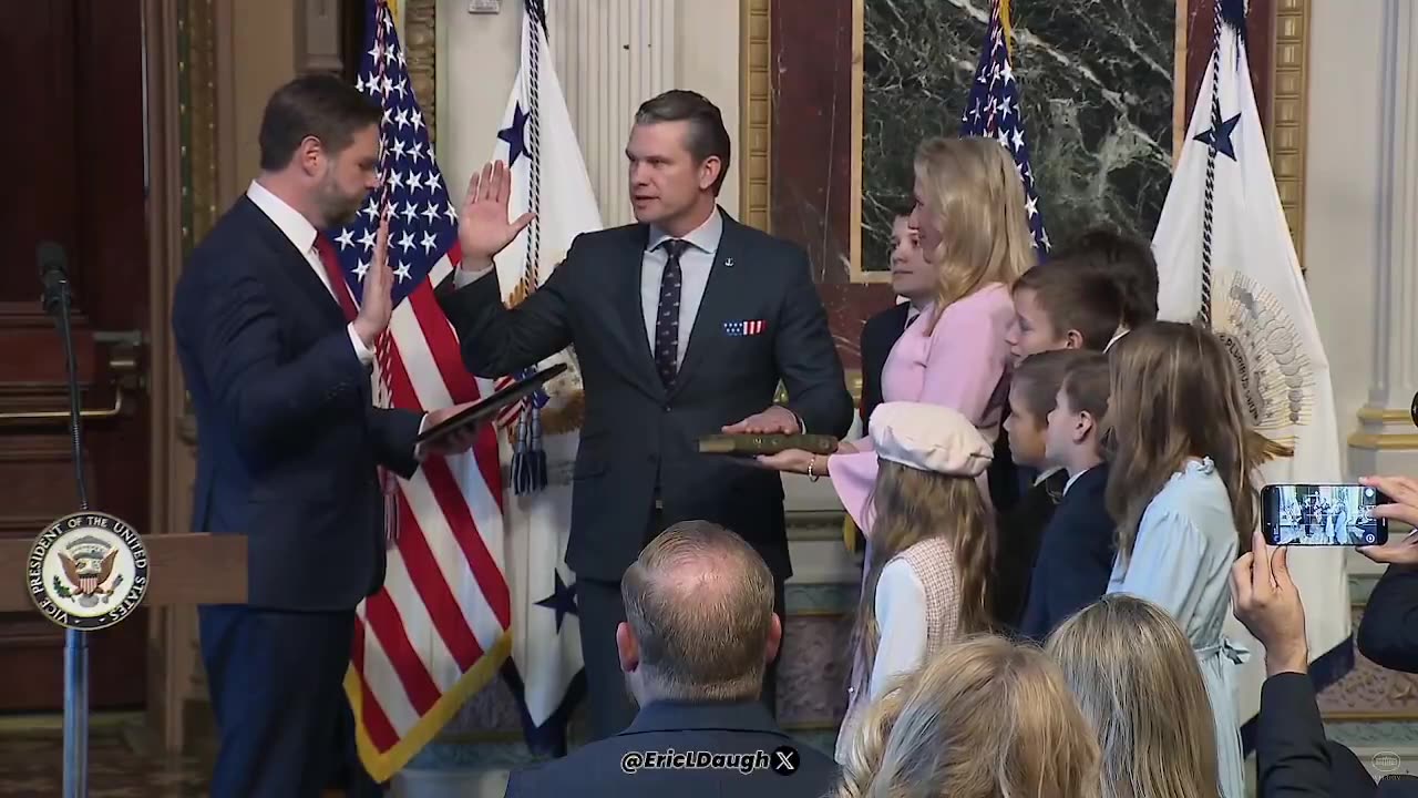 Pete Hegseth Is Officially Sworn In As Secretary Of Defense