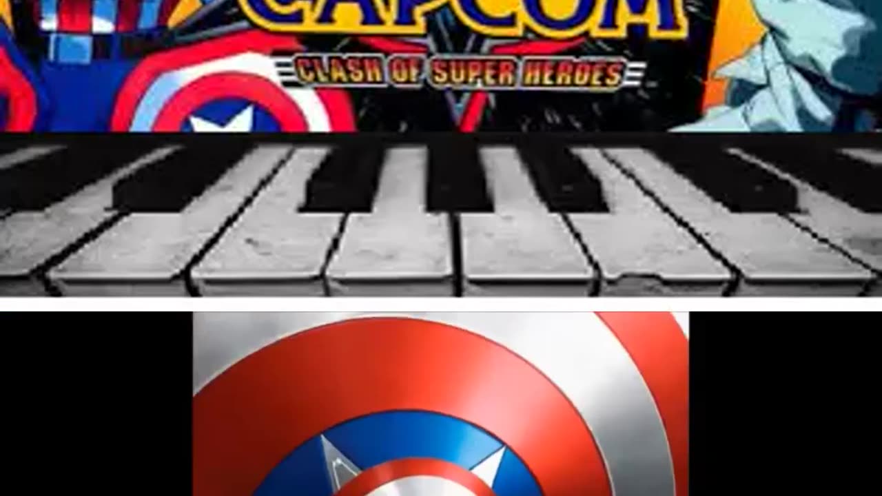 Theme of Captain America Marvel Vs Capcom Piano