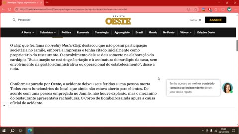 Henrique Fogaça se pronuncia, depois de acidente em restaurante.mp4