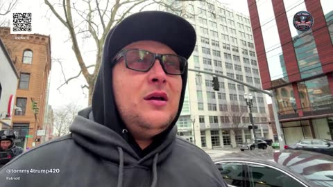 Anti American anti ice protest city hall Portland Oregon