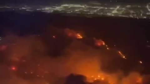 Aeriel View Of The California Wildfires