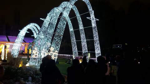 【4K】Casa Loma Christmas Walk 🎄 Holiday Lights Tour | Christmas in the Castle Toronto