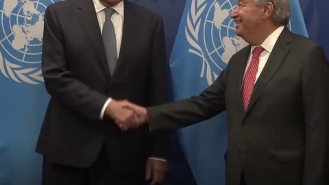 "Esta no es la bandera rusa": La broma de Lavrov al jefe de la ONU