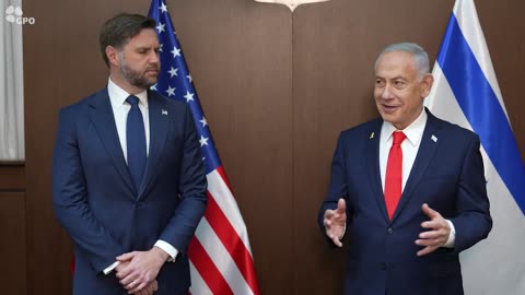 Declaraciones de "Bibi" Benjamín Netanyahu y James David Vance en Jerusalén (Israel)