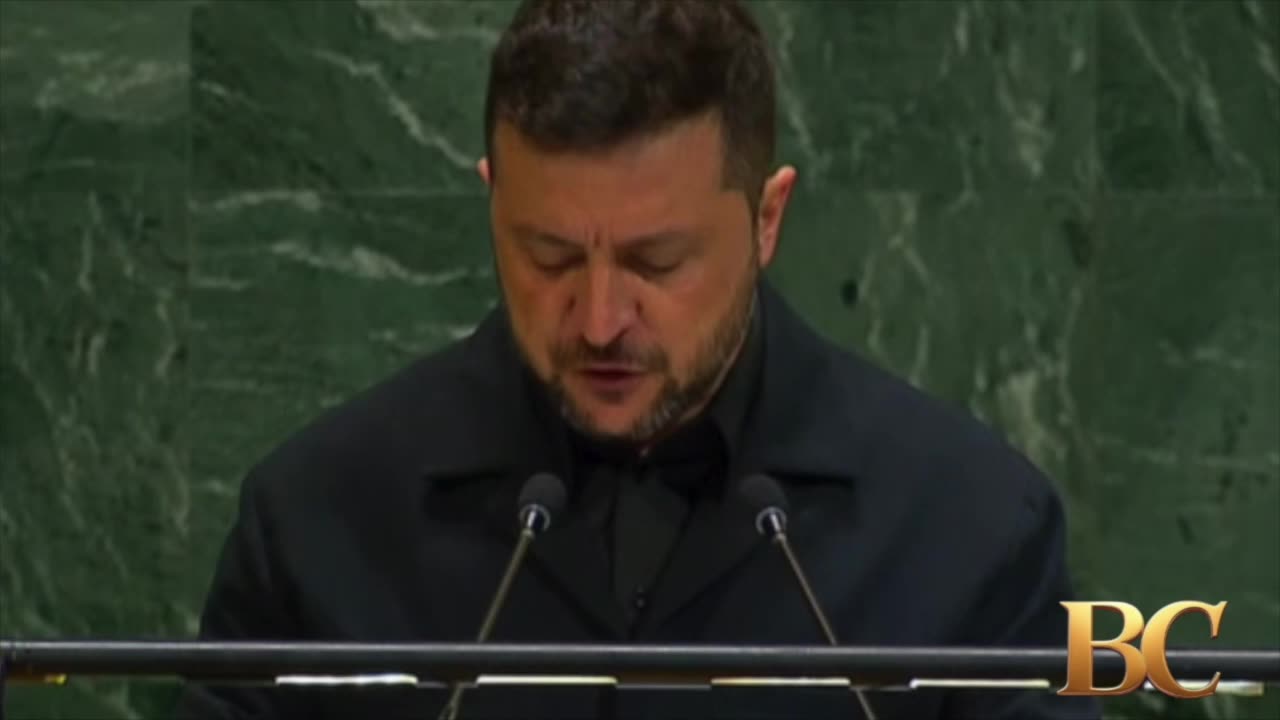 Ukraine’s president says the world is in ‘the most destructive arms race in human history’