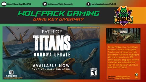 【🎁】PATH OF TITANS | WPG | GAME KEY GIVEAWAY | 2025【🎁】