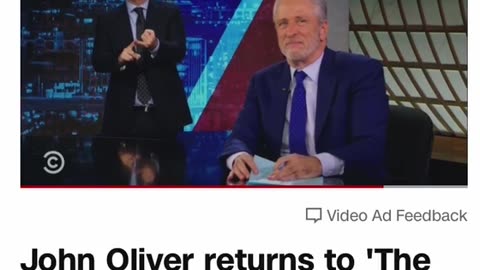 John Oliver returns to The Daily Show to discuss America's new monarchy era