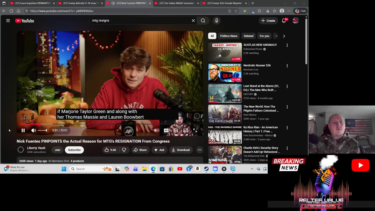 Majorie Taylor Green resigns from the house.
