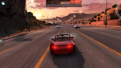 Speed up rasing car x highway