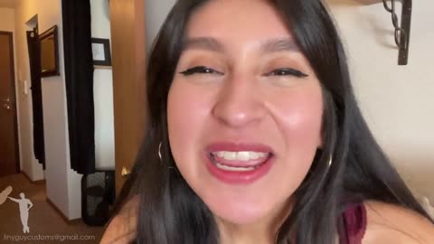Giantess vore - giant woman brunette eat you pov