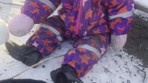 Baby Kayla Petting Her Bunnies 🐰🤍 (So Cute)