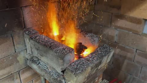 From Rusty Nails to a Shiny Damascus Blade 🔥 Knife Forging Process