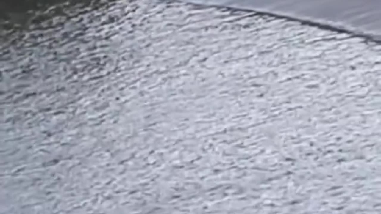 Motorista se arrisca na barragem