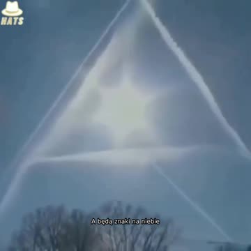 Piloci samolotów rozpylających chemtrails postanowili umieścić na niebie symbol Wszechwidzącego Oka.