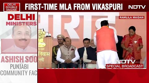 Delhi CM Oath Ceremony _ Ex-AAP Firebrand Leader, A Dentist Among 6 On Rekha Gupta's New Delhi Team