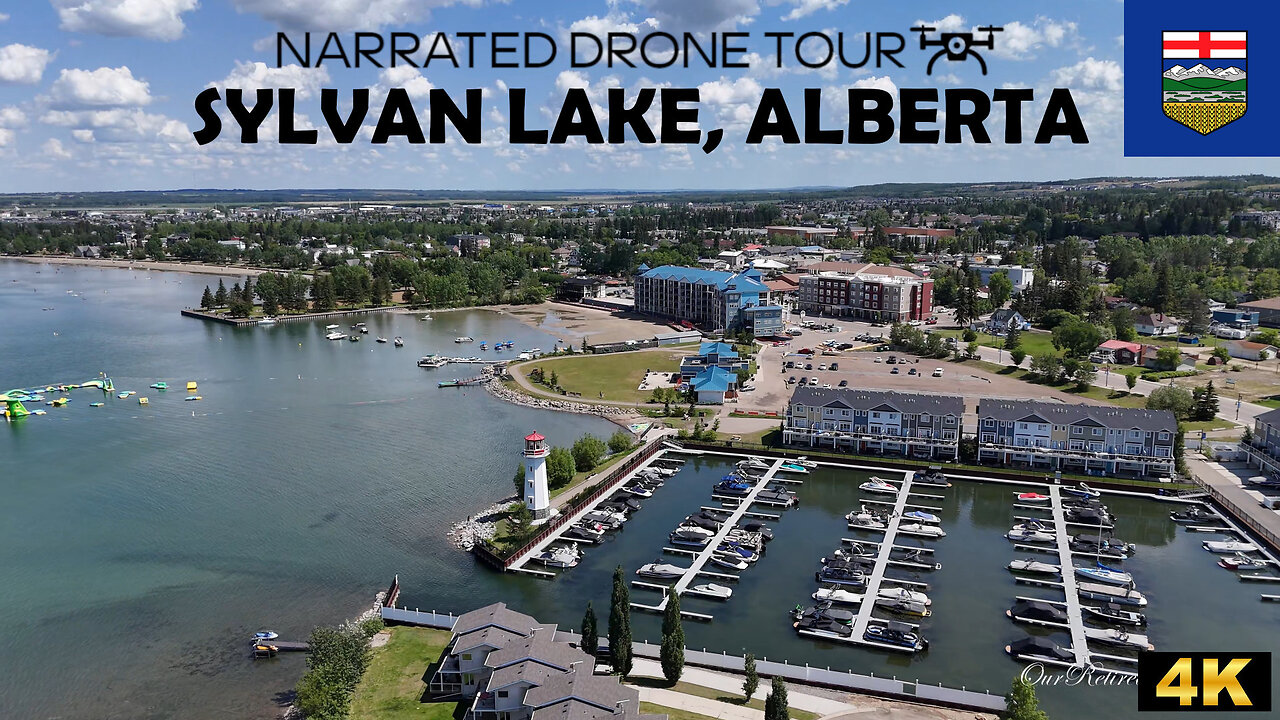 🌊 Sylvan Lake, Alberta 🚁✨4K Drone
