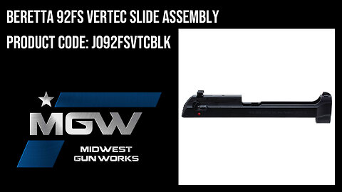 Beretta 92FS Vertec Slide Assembly - JO92FSVTCBLK