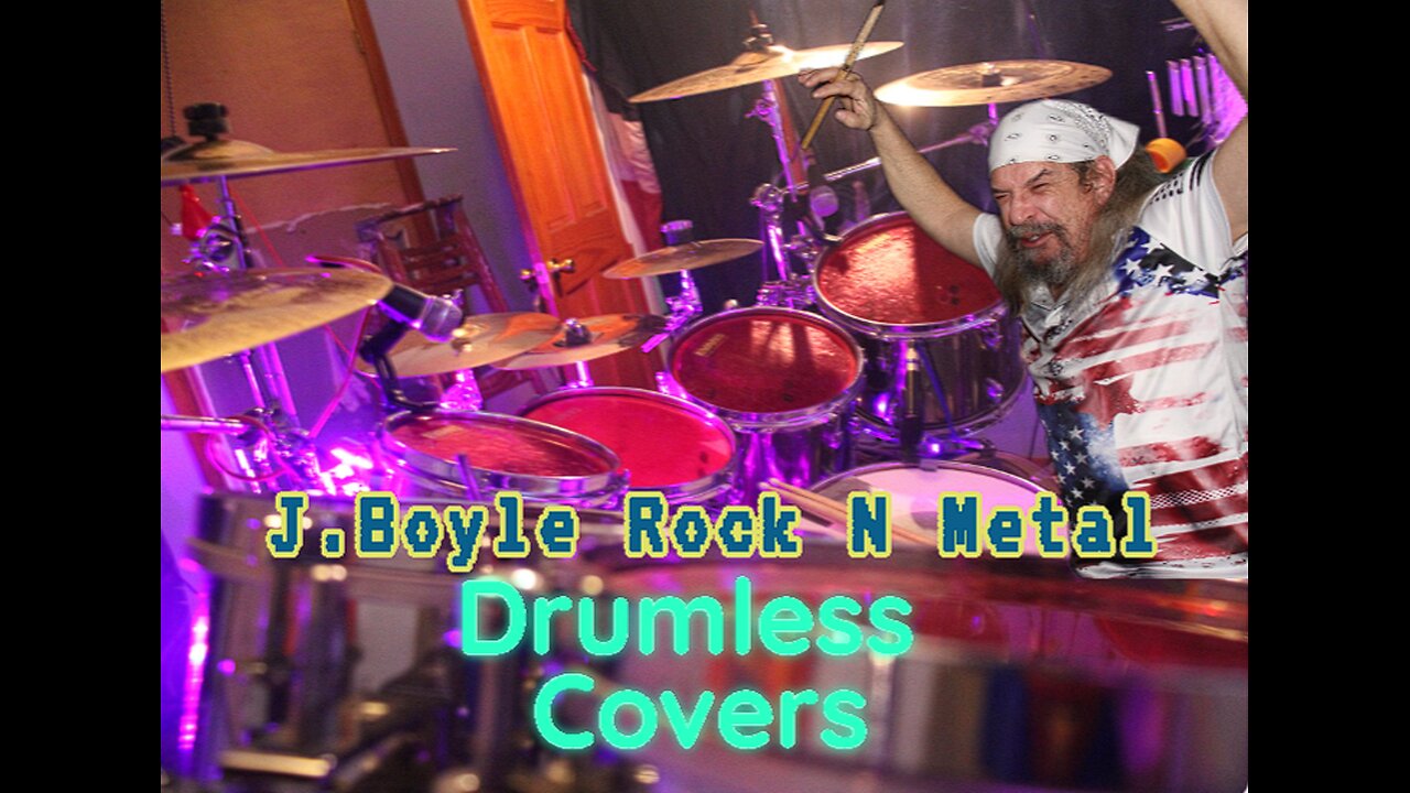 Rock N Metal Drumless Covers " LIVE " By J. Boyle #drumcover #cover #fyp