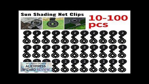 10-100pcs Awning Plastic Clips Outdoor Shade Cloth Net Clip Camping Garden Tool Review